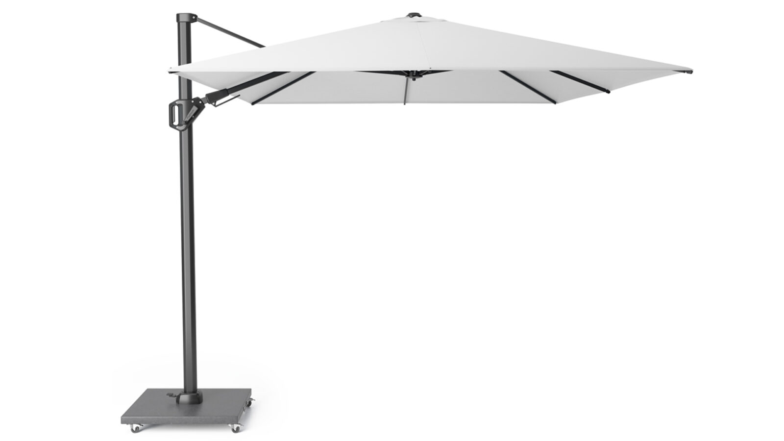 7137A-free_arm_parasol-Challenger-T2-3,5x2,6-white-Platinum-8720039162815 Parasol ogrodowy CHALLENGER T kolor stelazu Anthracite rozmiar 35 x 26 m White