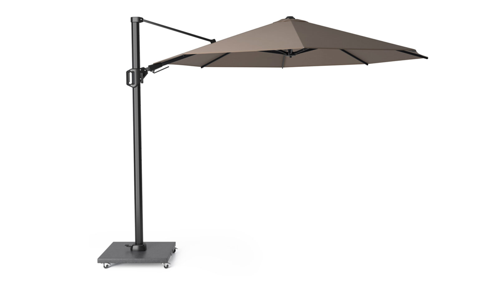 7138Q-free-arm_parasol-Challenger-T2-Ø3,5-premium-havana-Platinum-8717591776635 Parasol ogrodowy CHALLENGER T PREMIUM kolor stelazu Anthracite kolor Havana 35 m