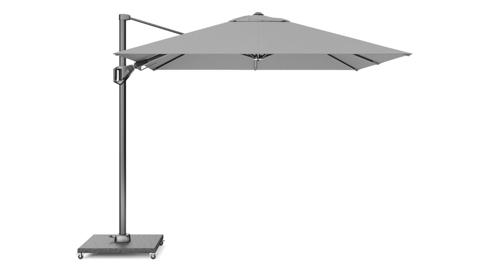 7147C-free_arm_parasol-Voyager-T2-2,7x2,7-lightgrey-Platinum-8720039162570 Parasol ogrodowy VOYAGER T kolor stelazu Anthracite kolor Light Grey 27 x 27 m
