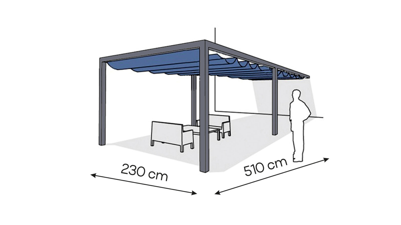 pergola _aluminiowa_przyscienna1_duza_230x510_a Pergola aluminiowa PS1 230 x 510 cm Antracyt