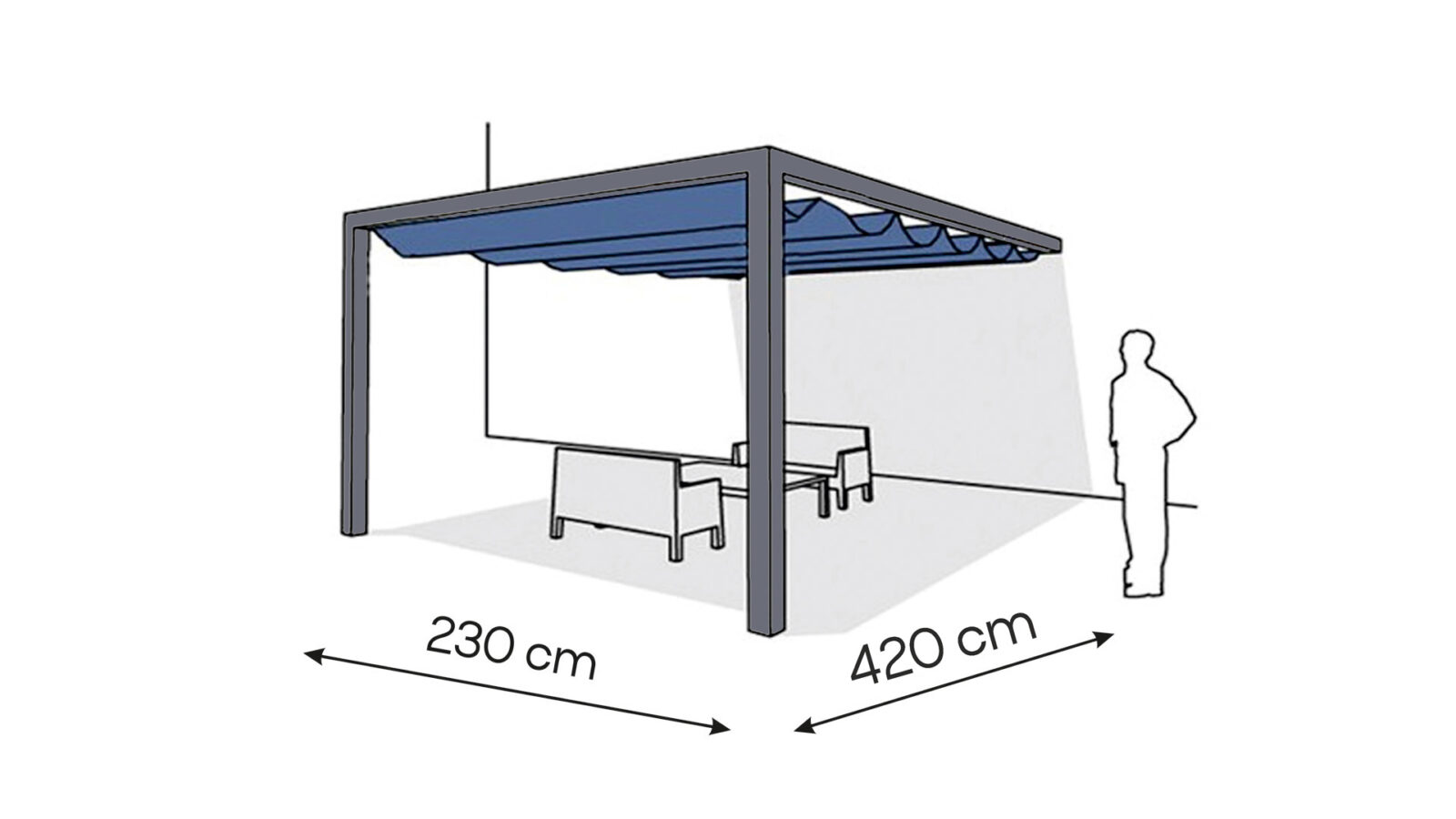 pergola _aluminiowa_przyscienna1_mala_230x420_a Pergola aluminiowa PS1 230 x 420 cm - Antracyt - obrazek 1