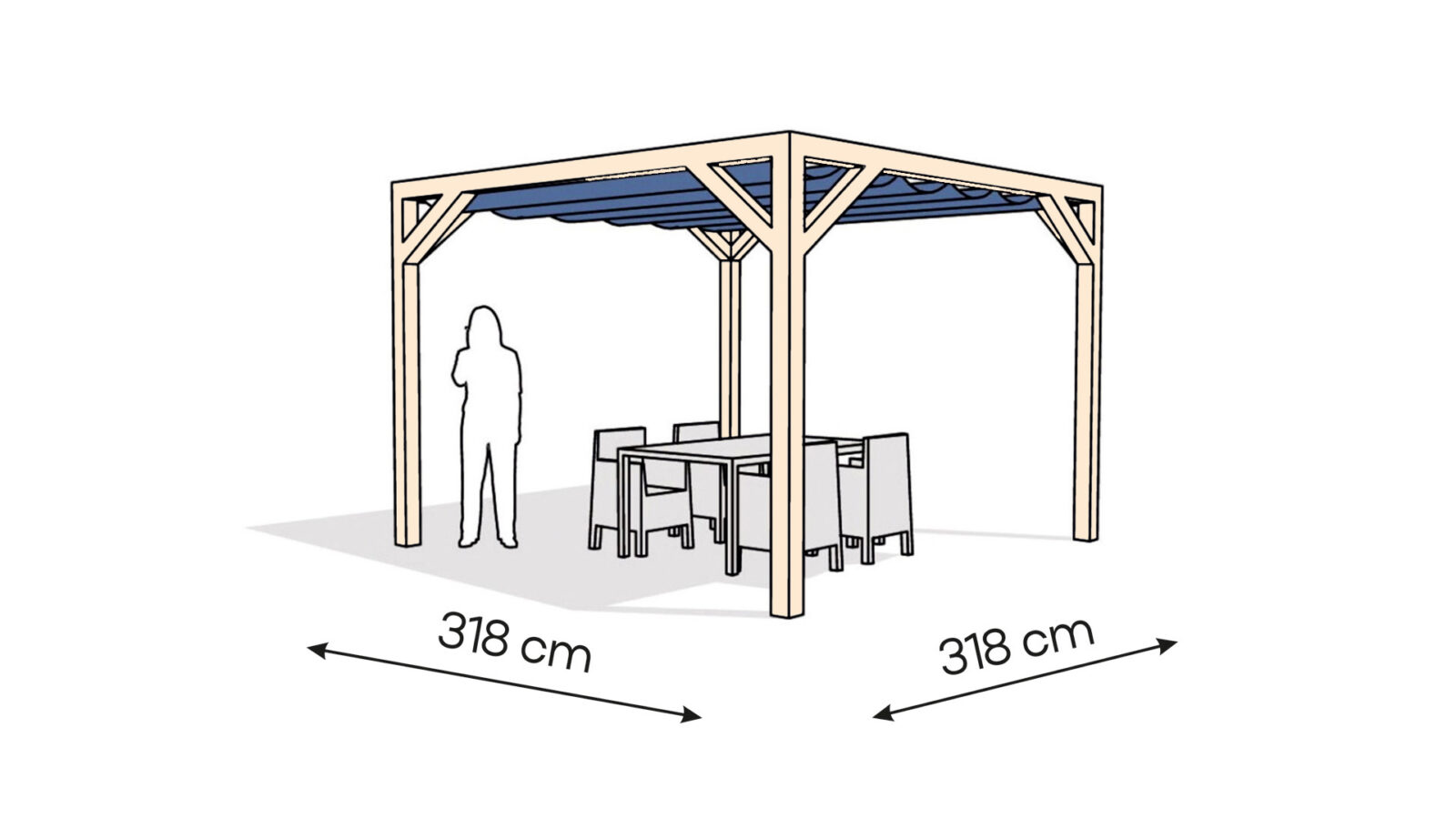 pergola _drewniana_wolnostojaca_mala_318x318_ds Pergola PW drewno surowe 318 x 318 cm