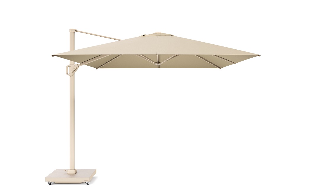 Parasol ogrodowy CHALLENGER T¹ PREMIUM - kolor stelażu: Sandstone -kolor: Champagne - 4 x 3 m - obrazek 1