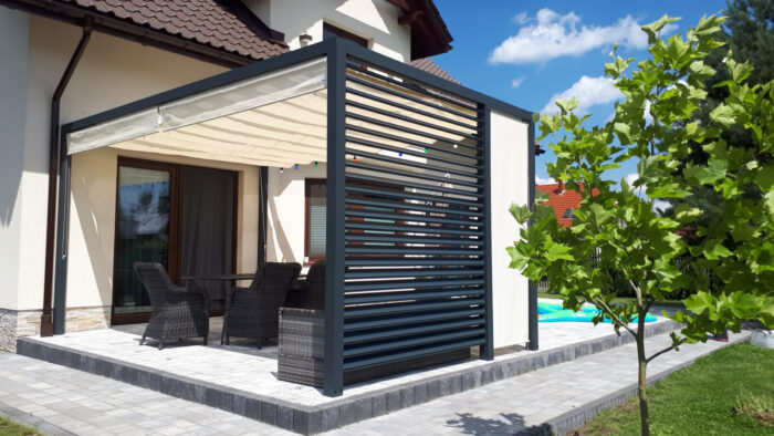 Pergola aluminiowa PS1 230 x 310 cm  Antracyt