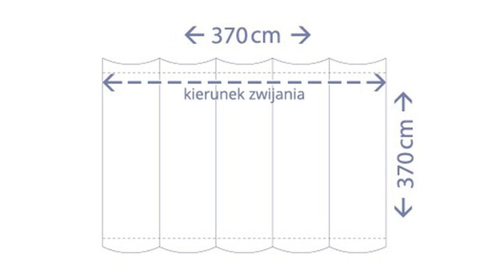 Roleta rzymska 37 m x 37 m kolor Piaskowy