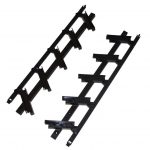 Zestaw Uchwyt 20mm Czarny 5 deseczek 100cm