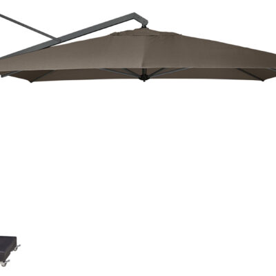 Parasol ogrodowy ICON T  kolor stelazu Anthracite  kolor Havana  4 x 3 m
