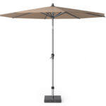 Parasol ogrodowy RIVA kolor stelazu Anthracite kolor Taupe 3 m