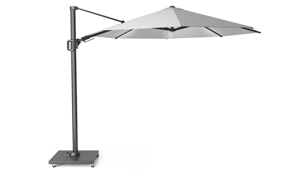 Parasol ogrodowy CHALLENGER T GLOW kolor stelazu Anthracite rozmiar 3 x 3 m Light Grey