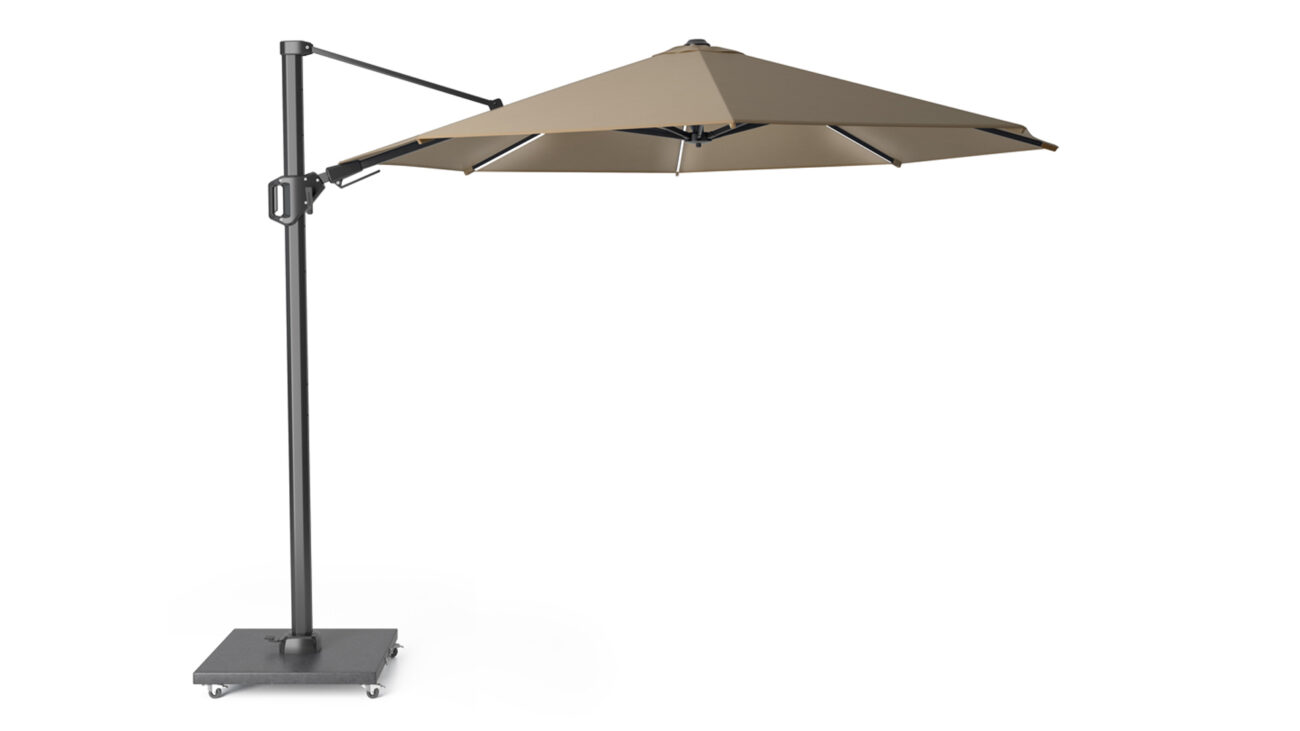 Parasol ogrodowy CHALLENGER T GLOW kolor stelazu Anthracite rozmiar 35 m Taupe