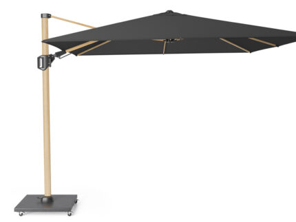 Parasol ogrodowy CHALLENGER T PREMIUM  kolor stelazu Oak  kolor Feded black  3 x 3 m