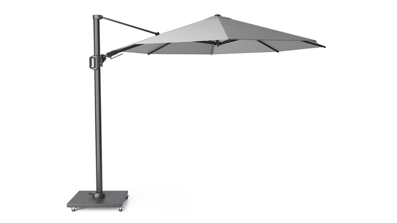 Parasol ogrodowy CHALLENGER T kolor stelazu Anthracite rozmiar 35 m Light Grey