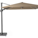 Parasol ogrodowy CHALLENGER T kolor stelazu Anthracite rozmiar 3 x 3 m Taupe