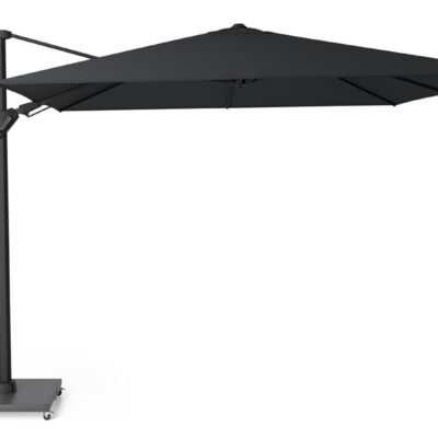 Parasol ogrodowy CHALLENGER T PREMIUM  kolor stelazu Matt black  kolor Jet black  3 x 3 m