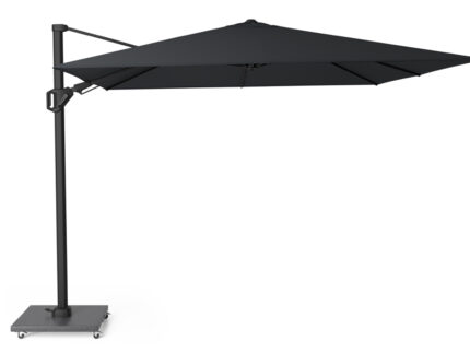 Parasol ogrodowy CHALLENGER T PREMIUM  kolor stelazu Matt black  kolor Jet black  3 x 3 m