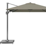 Parasol ogrodowy VOYAGER T kolor stelazu Anthracite kolor Taupe 27 x 27 m