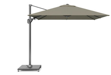 Parasol ogrodowy VOYAGER T  kolor stelazu Anthracite  kolor Taupe  27 x 27 m