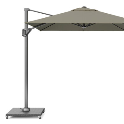 Parasol ogrodowy VOYAGER T  kolor stelazu Anthracite  kolor Taupe  25 x 25 m