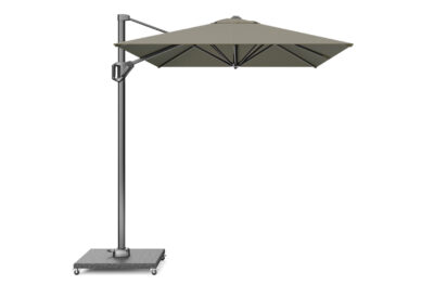 Parasol ogrodowy VOYAGER T  kolor stelazu Anthracite  kolor Taupe  3 x 2 m