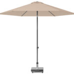 Parasol ogrodowy LISBOA kolor stelazu Anthracite kolor Taupe 3 m