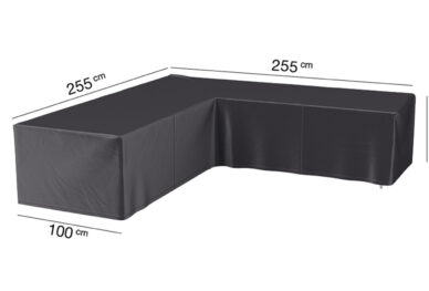 Pokrowiec na meble ogrodowe w ksztalcie L 255x255x100xH70 cm
