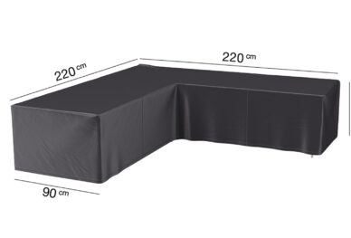 Pokrowiec na meble ogrodowe w ksztalcie L 220x220x90xH70 cm