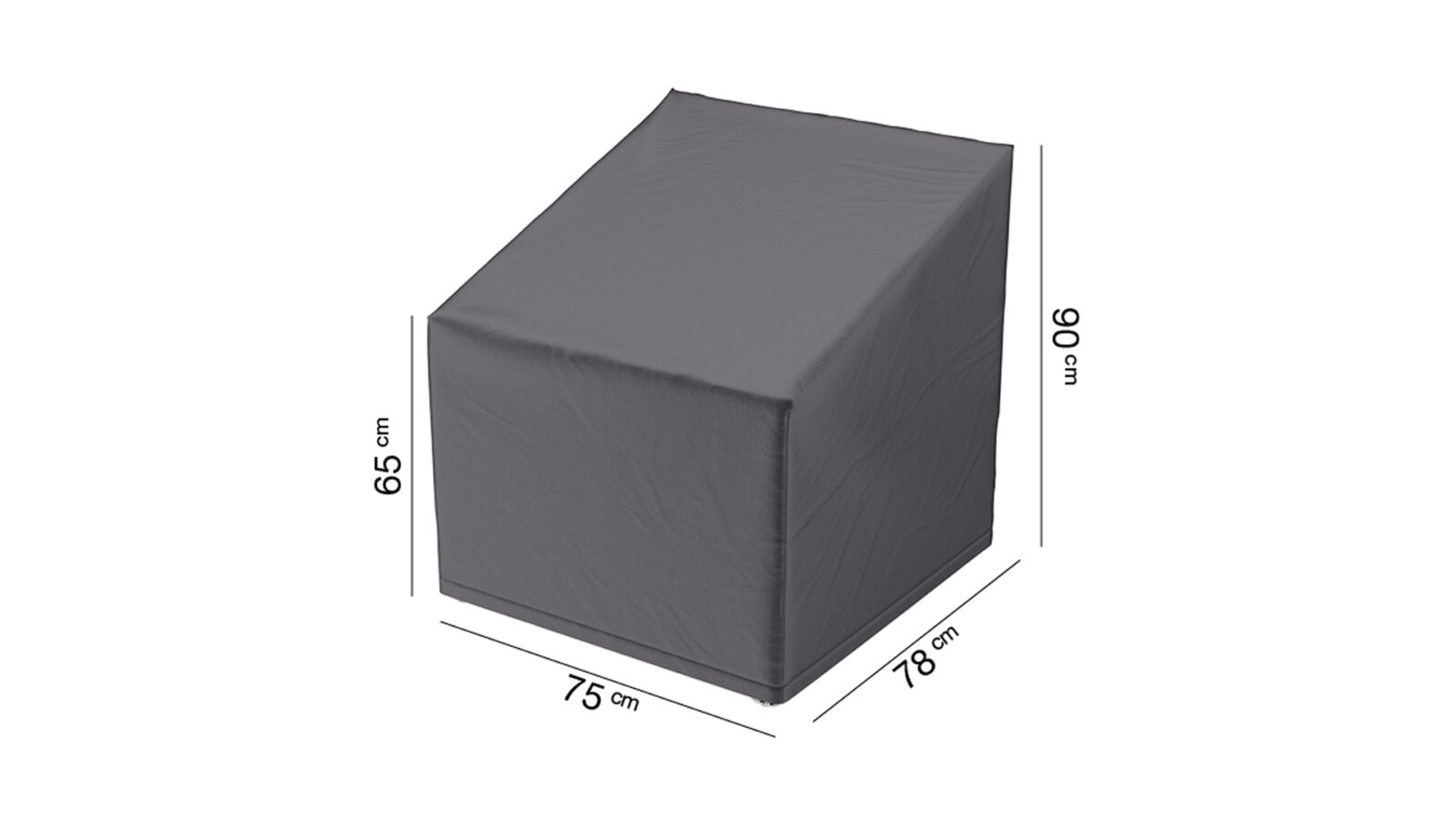 Pokrowiec trapezowy na krzesla ogrodowe 75x78xH6590 cm