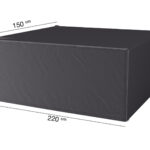 Pokrowiec prostokatny na meble ogrodowe 220x150xH85 cm