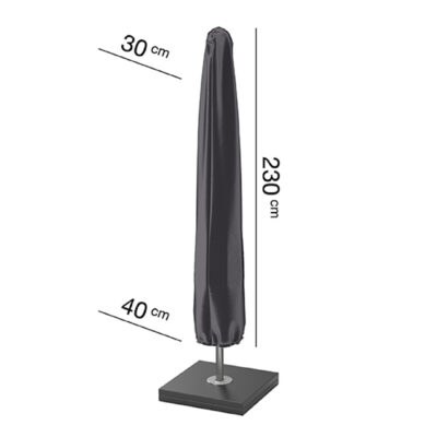 Pokrowiec na parasol ogrodowy z noga srodkowa H230x3040 cm