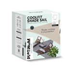 Żagiel przeciwsłoneczny - prostokąt 3 x 5m kolor Antracyt - obrazek 2