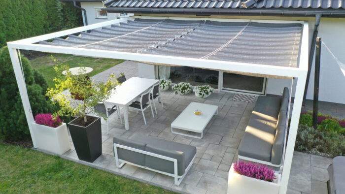 Pergola aluminiowa PS1 230 x 310 cm  Bialy