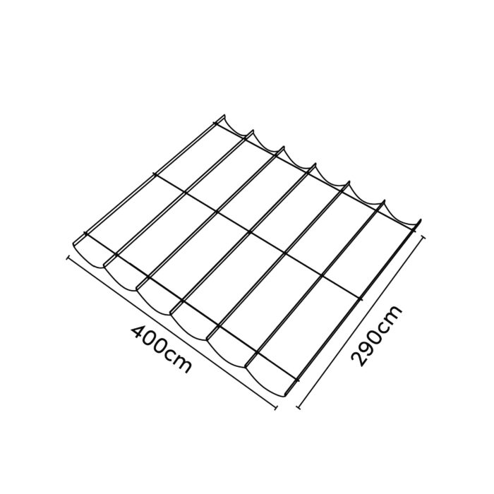 Roleta rzymska 2,9 m x 4 m kolor Piaskowy - obrazek 3