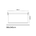Roleta pionowa 0,98 x 2,4 m kolor Złamana biel - obrazek 4
