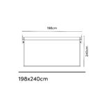 Roleta pionowa 1,98 x 2,4 m kolor Czarny - obrazek 4