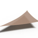 Żagiel przeciwsłoneczny – trójkąt 90° 4 x 4 x 5,7 m kolor Piaskowy