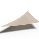 Żagiel przeciwsłoneczny - trójkąt 90° 4 x 4 x 5,7 m kolor Złamana biel