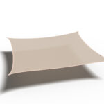 Żagiel – kwadrat 3,6 x 3,6 m kolor Złamana biel