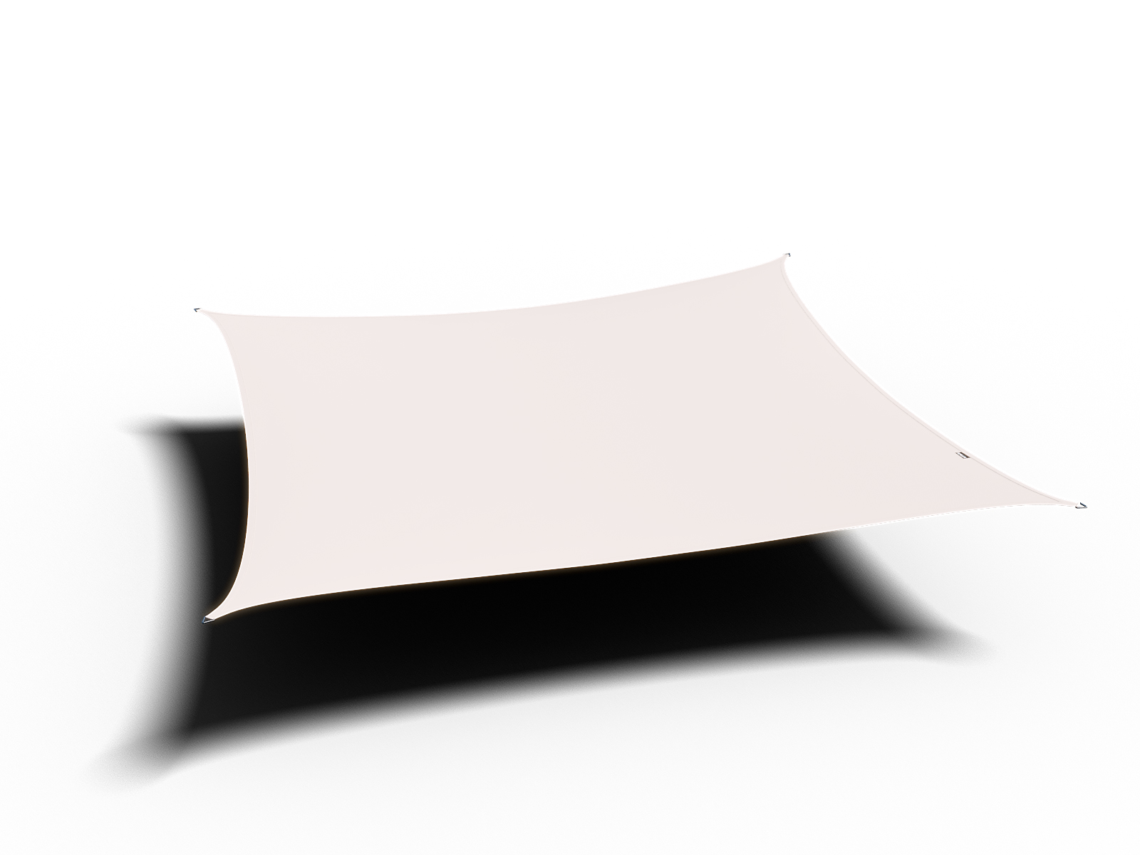 Żagiel wodoodporny – kwadrat 4 x 4 m kolor Kremowy - obrazek 1