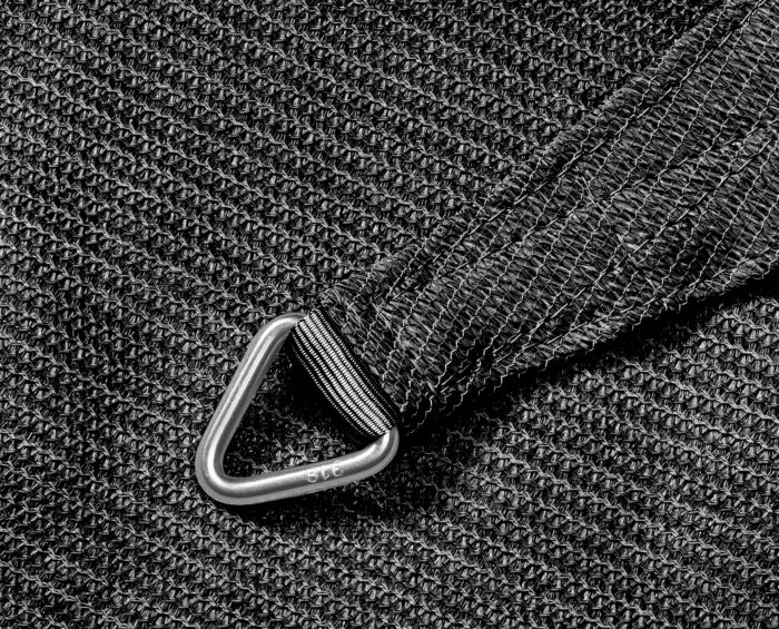 Żagiel przeciwsłoneczny – trójkąt 3,6 x 3,6 x 3,6 m kolor Antracyt - obrazek 6