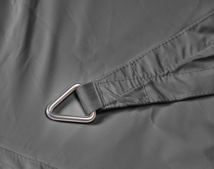 Żagiel wodoodporny – trójkąt 4 x 4 x 4 m kolor Szary - obrazek 5