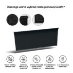 Roleta pionowa 2,48 x 2,4 m kolor Czarny - obrazek 3