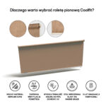 Roleta pionowa 0,98 x 2,4 m kolor Piaskowy - obrazek 3