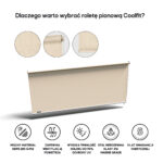 Roleta pionowa 2,96 x 2,4 m kolor Złamana biel - obrazek 3