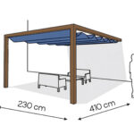 Pergola aluminiowa PS1 230 x 410 cm Zamowienie indywidualne