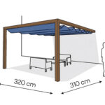 Pergola aluminiowa PS1 320 x 310 cm Zamowienie indywidualne