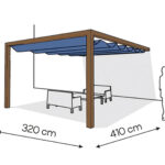 Pergola aluminiowa PS1 320 x 410 cm Zamowienie indywidualne