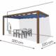 Pergola aluminiowa PS2 220 x 320 cm  Zamowienie indywidualne