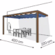 Pergola aluminiowa PS2 220 x 420 cm  Zamowienie indywidualne