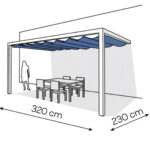 Pergola aluminiowa PS2 230 x 320 cm - Biały