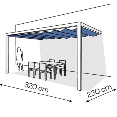 Pergola aluminiowa PS2 230 x 320 cm - Biały